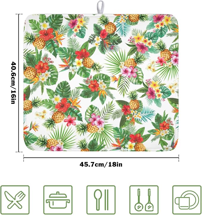 Summer Tropical Dish Drying Mat - Image 2