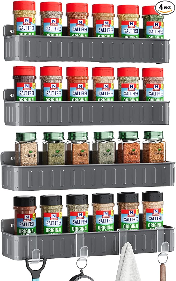 Nieifi Spice Rack Wall Mount, Spice Organizer by Nieifi