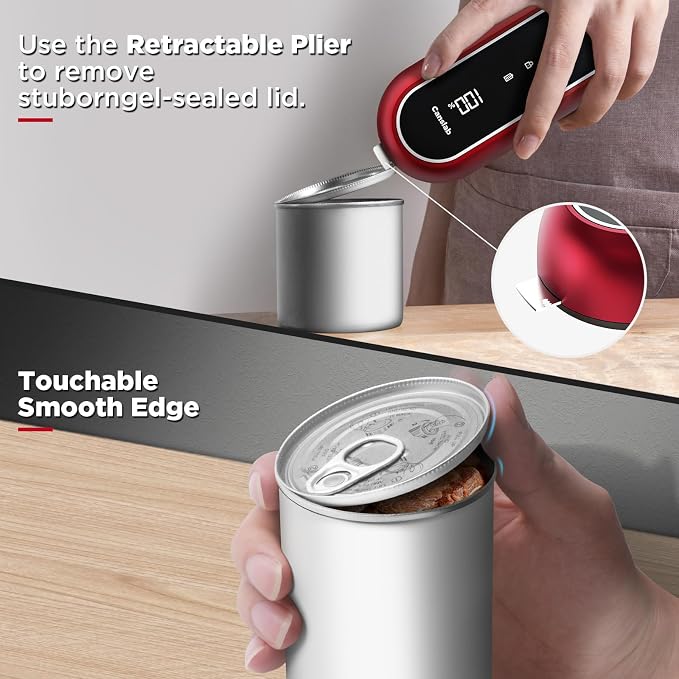 Canslab Turbo - Auto Shut Off Rechargeable Electric Can Openers - LED Battery - Image 6