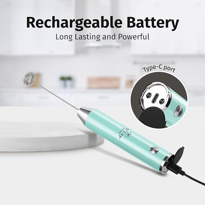 Zulay Kitchen Rechargeable Milk Frother Handheld Lux - Image 7
