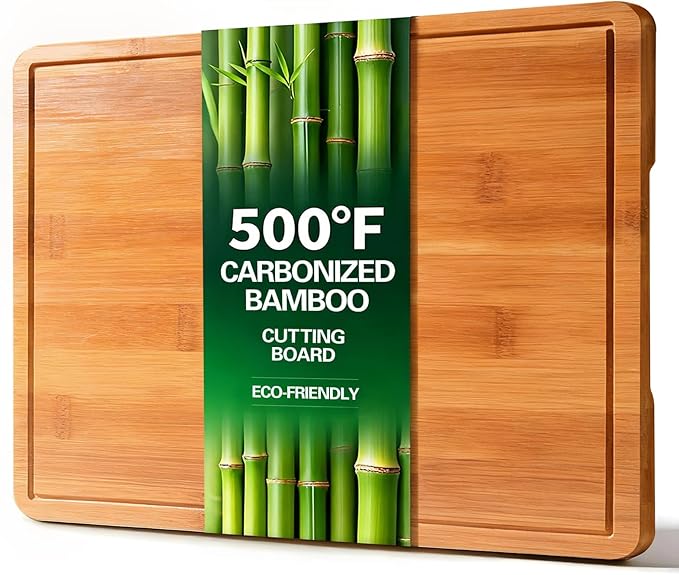 Zarler Bamboo Cutting Boards for Kitchen, 15.5x10.5 Wood Cutting Board by ZarlerOfficial