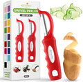 Spring Chef Professional Red Swivel Vegetable Peeler by SpringChef
