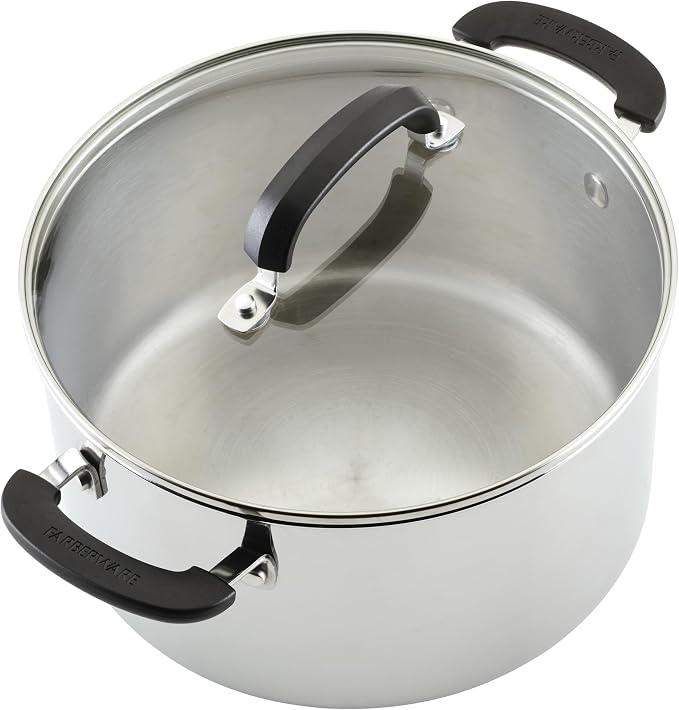 Farberware Brilliance Stainless Steel Cookware Set, 10 Piece Pots and Pans Set - Image 12