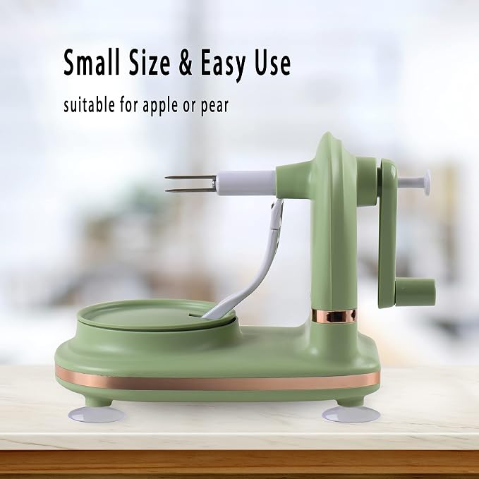 VEELAM Apple Peeler with 2 Blades Replacements, Apple Peeler Slicer & Corer - Image 2