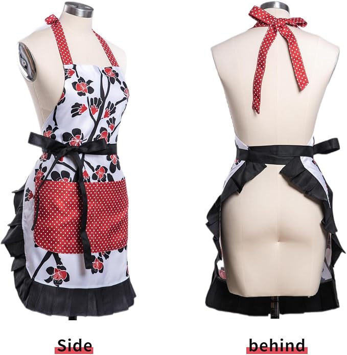 Lovely Flower Pattern Retro Aprons - Image 2
