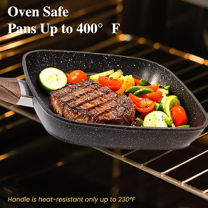 3 Pcs Pots and Pans Set, Nonstick & Non-Toxic Healthy Pots and Pans - Image 3