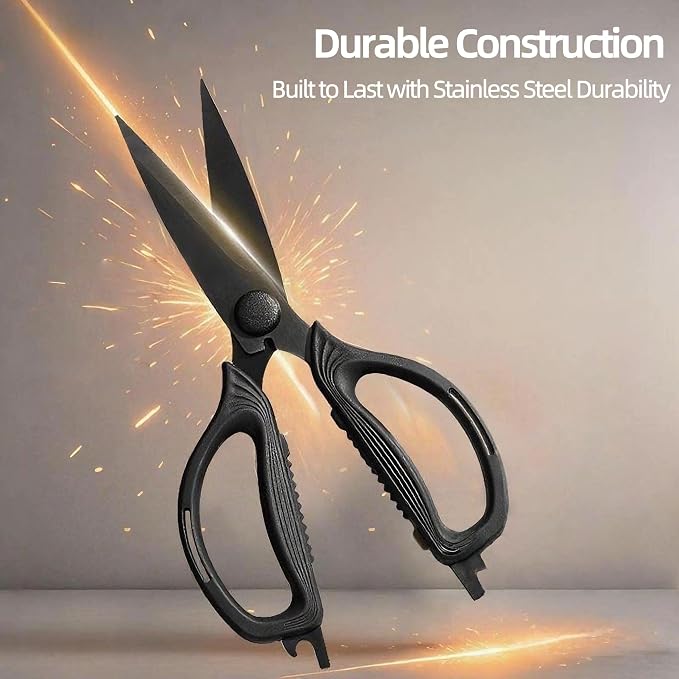 Kitchen Shears Scissors Food Scissors, 8-in-1 Multifunction Japanese Stainless - Image 5