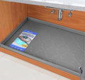 SIKADEER 31" x 19" Under Sink Mat Waterproof, Silicone Mat Kitchen Drawer Shelf by SIKADEER