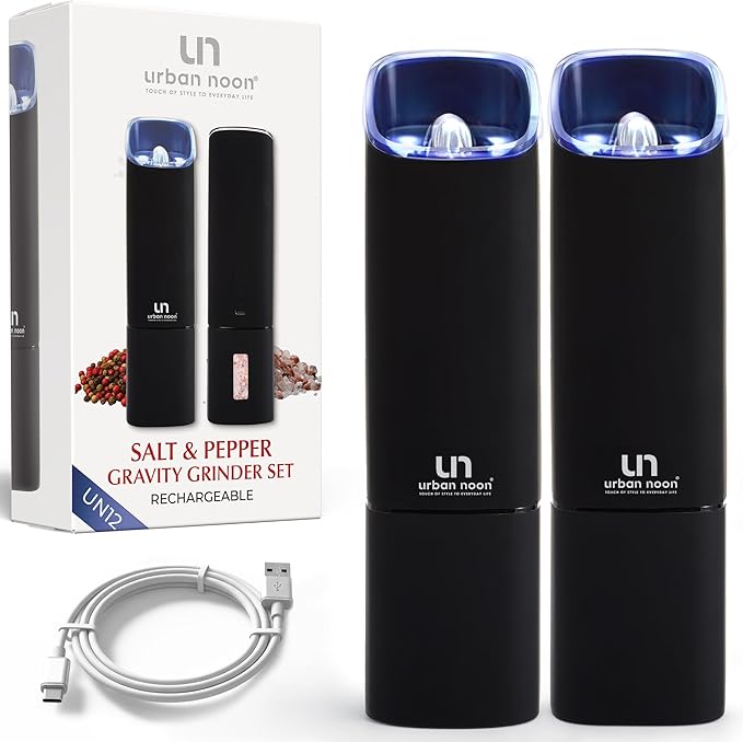 Automatic Salt and Pepper Grinder Set by urbannoon
