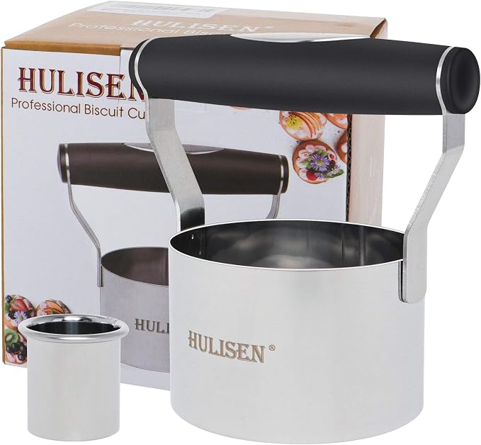 HULISEN 3 inch Biscuit Cutter, Stainless Steel Round Cookies Cutter - Image 2