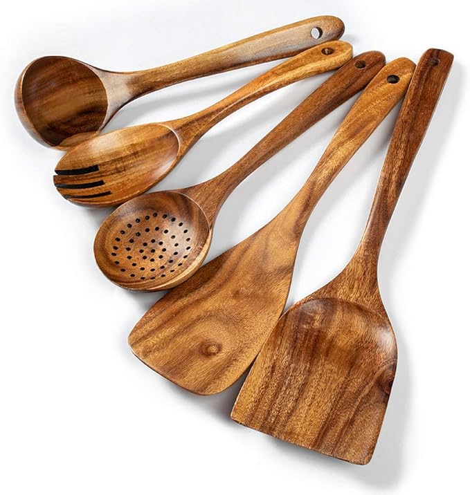 Wood Kitchen Utensils Set, Utensil set by TEZZ