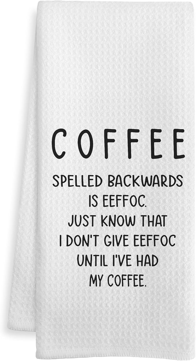 Funny Coffee Kitchen Towels, Gifts by Unknown