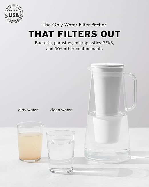 LifeStraw Home – Water Filter Pitcher, Midnight Blue, BPA Free Designed - Image 4