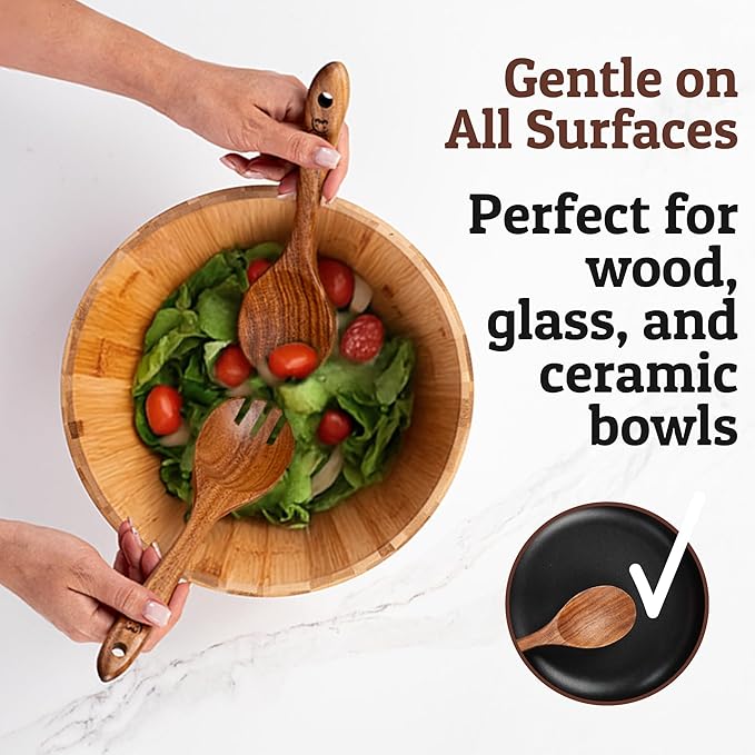PriorityChef Premium Teak Wooden Spoon - Image 2