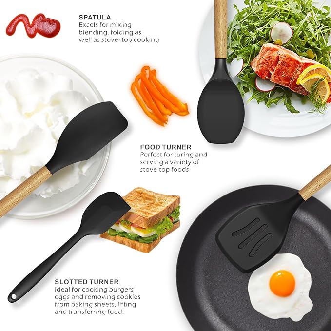 oannao Silicone Cooking Utensils Set - Image 3