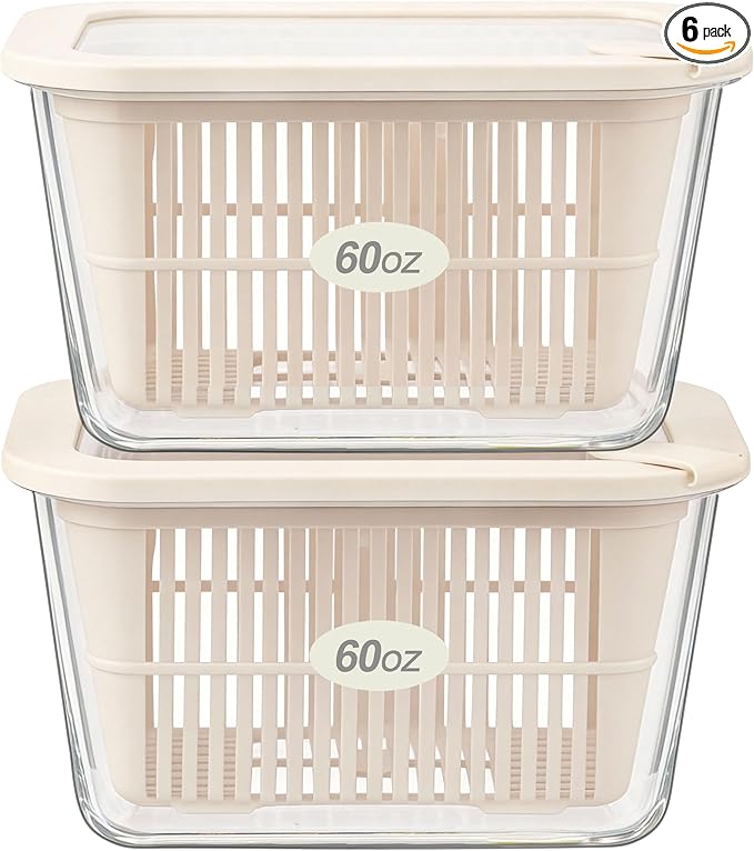 Urban Green Glass Food Storage Containers by LiveaLifeEasierandGreener