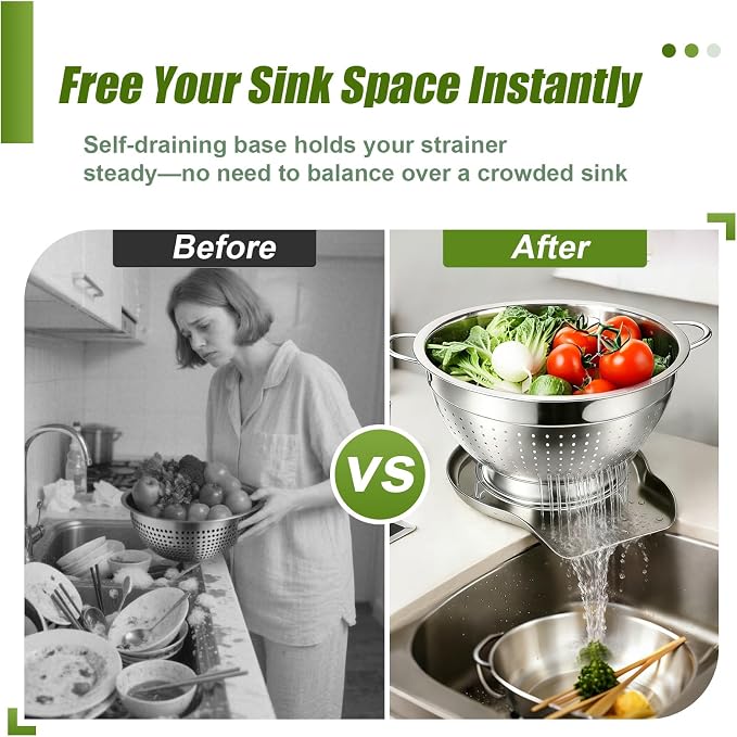 Palksky Stainless Steel Colander Set - Image 3