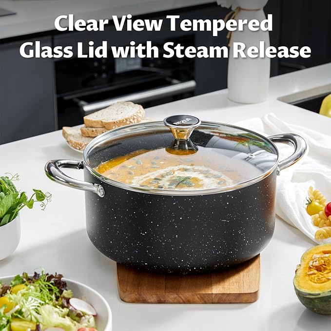 BEZIA Large 10 Quart Nonstick Stock Pot - Image 5