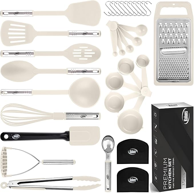 Kitchen Utensils Set 35 PCS Cooking Utensils Set, Nonstick and Heat Resistant by Kaluns%C2%AE