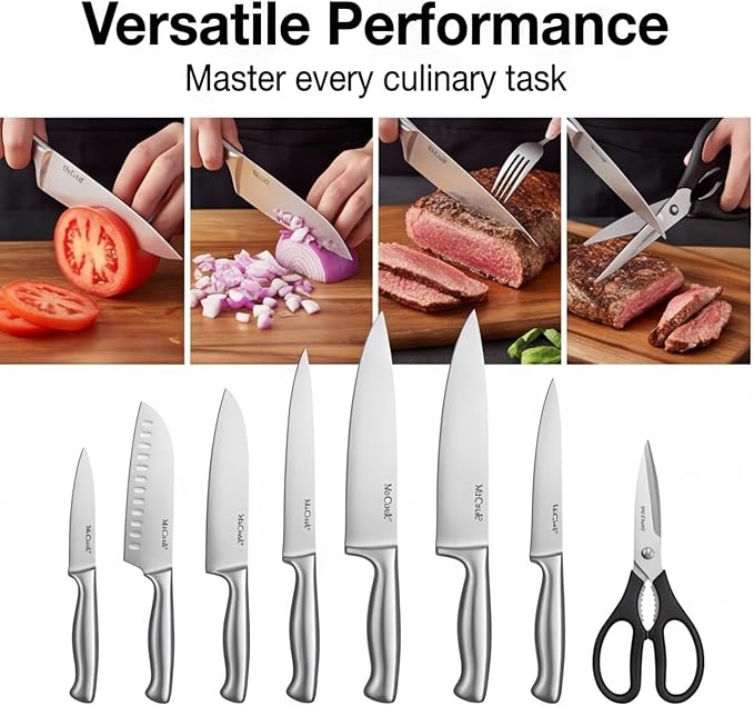 McCook® Knife Sets, German Stainless Steel Knife Block Sets - Image 7