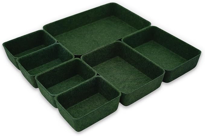 Welaxy Drawer organizers trays felt storage bins drawers dividers organizer - Image 5