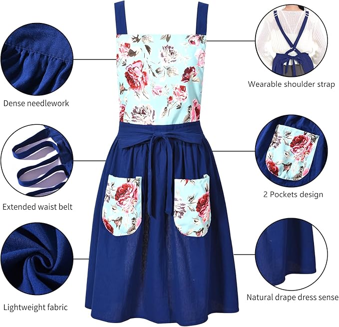 Pinknoke Vintage Pinafore Apron Dress - Image 5