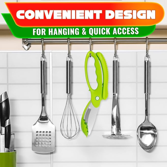 Salad Scissors for Chopped Salad – Multiblade Cooking Scissors for Kitchen - Image 9