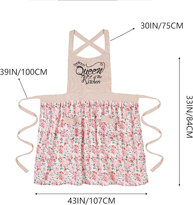 Cute Floral Aprons for Women - Image 7