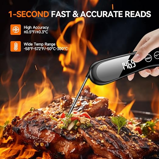 Meat Thermometer Digital 1 Second Instant Read Food Thermometer - Image 2