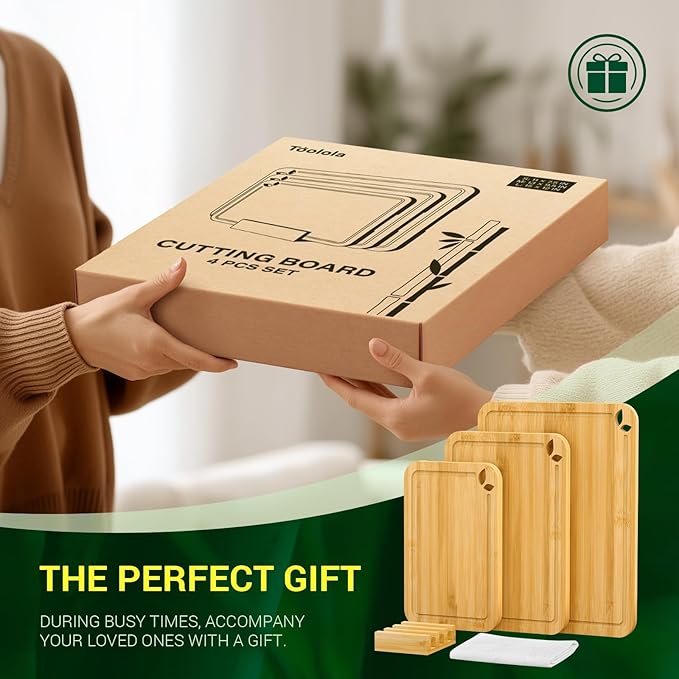 Bamboo Cutting Boards for Kitchen - Image 7