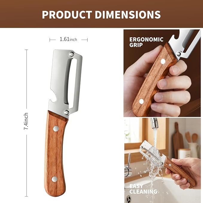 3 Pack 2 in 1 Multi-Functional Vegetable Peeler - Image 7