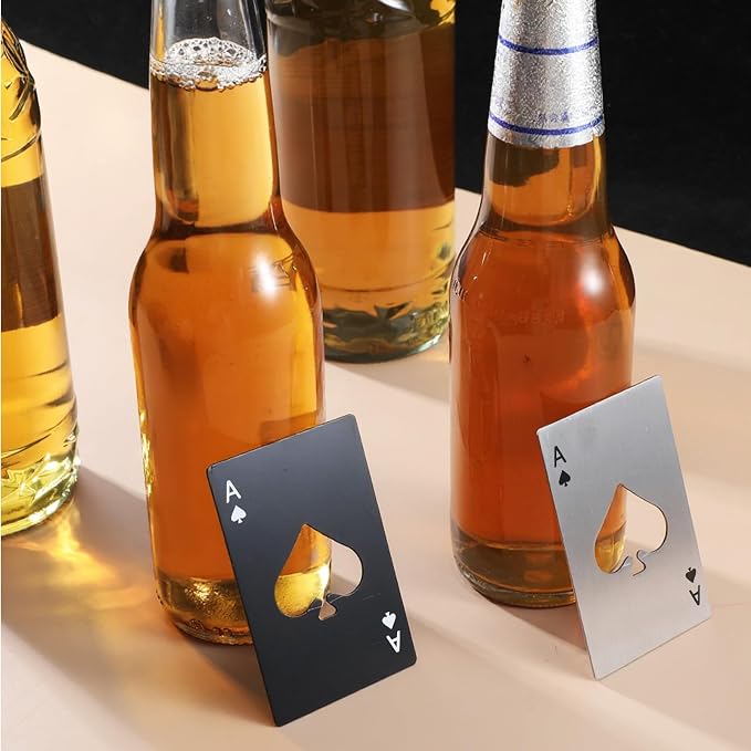 40Pcs Ace of Spades Bottle Openers, Poker Card Bottle Openers Portable - Image 3