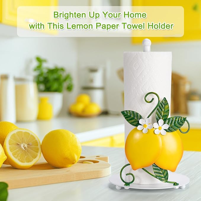 Lemon Paper Towel Roll Holder Countertop - Image 6