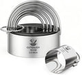 6 Pcs Large Cookie Cutters, Round Biscuit Cutter Set by Unknown