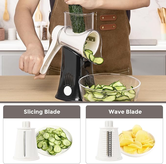 X Home 5-in-1 Rotary Cheese Grater - Image 2