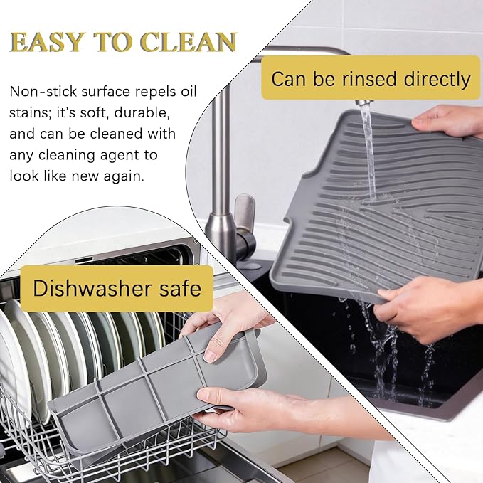 Silicone Drying Mat, Heat-Resistant, Eco-friendly, Hygienic Drying Pad - Image 4