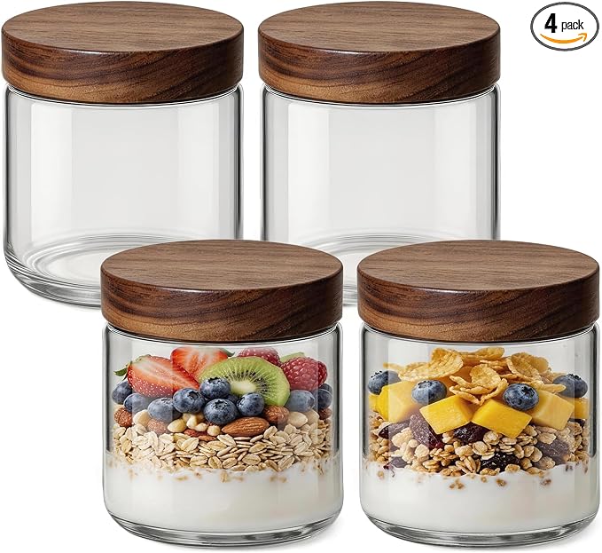 10oz 4 Pack Overnight Oats Containers by Osfel