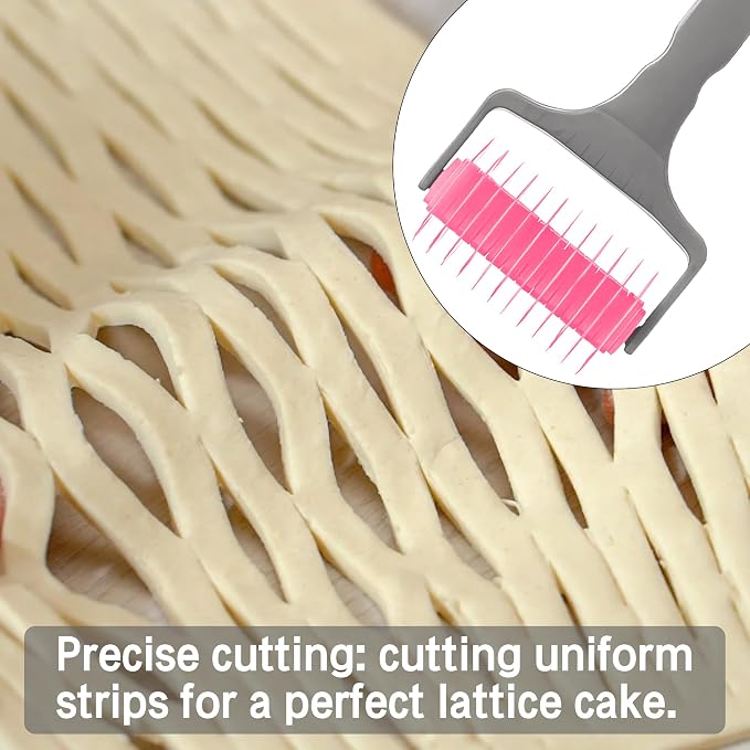 Pastry Lattice Roller Cutter, Pastry Cutter Roller DIY Baking Tool - Image 5
