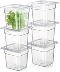 CURTA 6-Pack 1/6 Size 6" Deep NSF Polycarbonate Food Pans by CURTA
