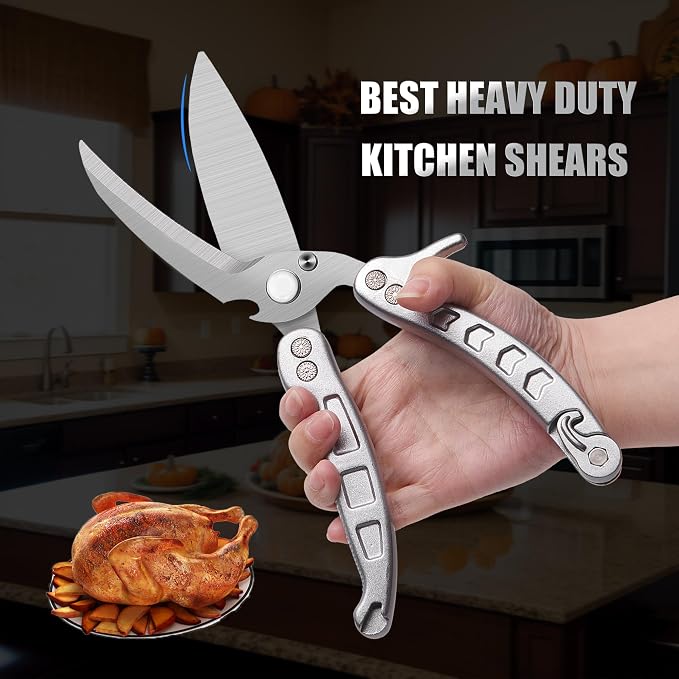 Poultry Shears Scissors Heavy Duty, Kitchen Shears, Separable easy to clean - Image 2