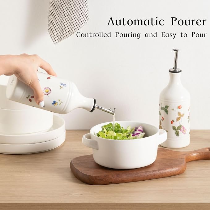 Sweejar Ceramic Olive Oil Dispenser Bottle - Image 5