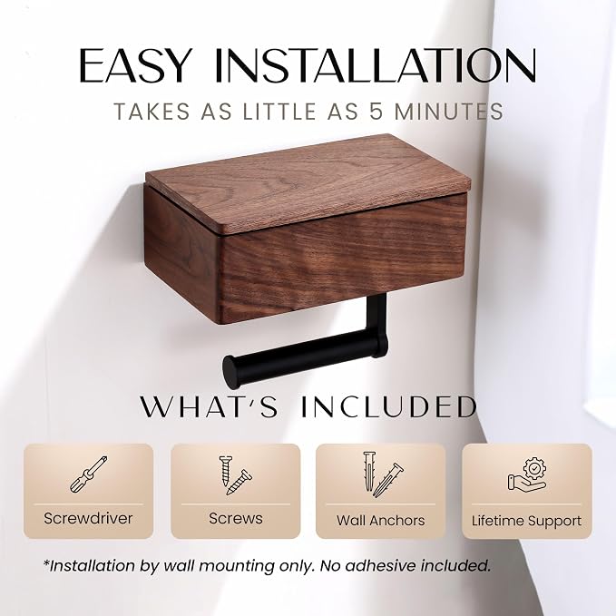 Day Moon™ - Toilet Paper Holder - Modern Roll Holder - Image 5