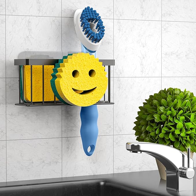 MURLONG Sponge Holder Smiley Face, Sink Caddy - Image 6