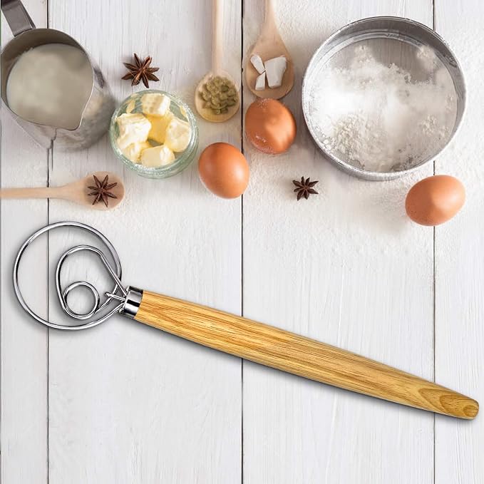 Danish Dough Whisk, Sourdough Tools - Image 6