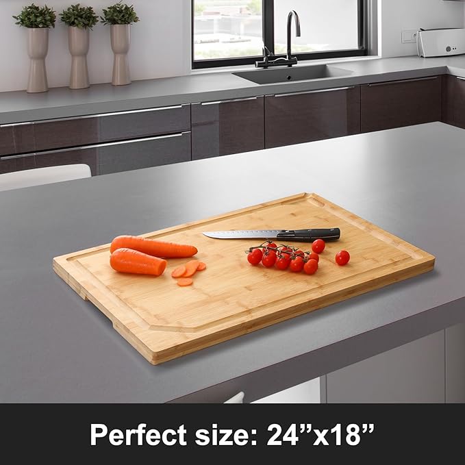 24 x 18 Extra Large Bamboo Serving Boards - Image 2