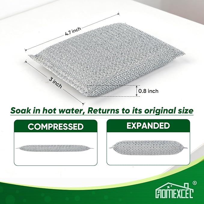 HOMEXCEL All-Purpose Sponge Pads 12PK, Non-Scratch Dish Sponges Safe - Image 2