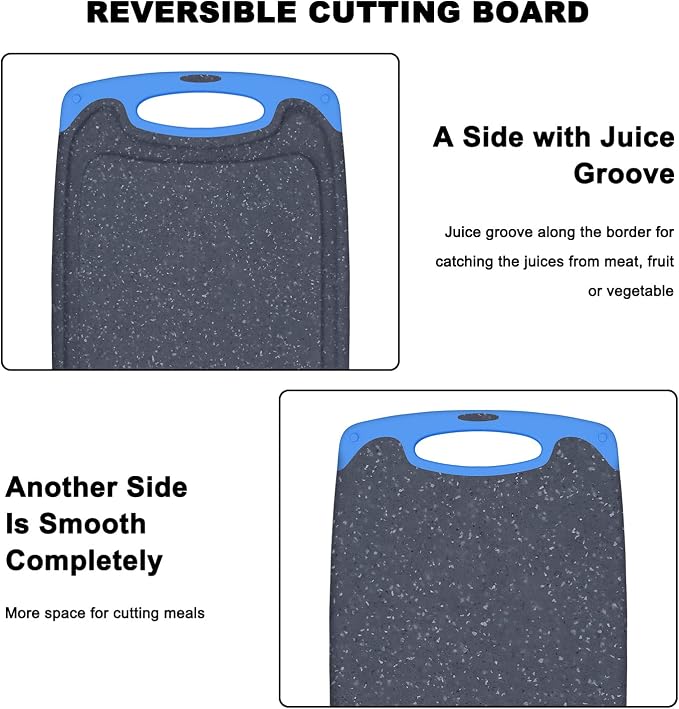 Viretang Non Slip Cutting Board, 3 Pieces Dishwasher Safe Cutting Boards - Image 7