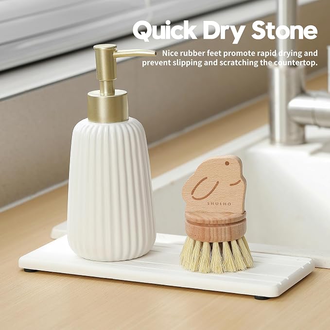 Razborci 2PCS Diatomite Quick Stone Drying Tray Mat - Image 2