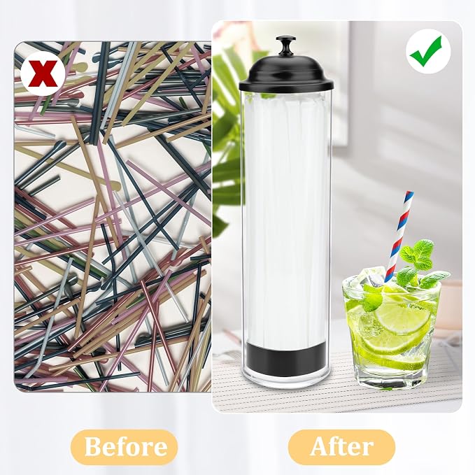 13.5 inch Straw Holder for Standard & Long Bended Size Drinking Straws - Image 4