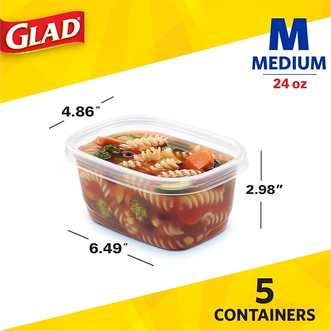 Glad GladWare Medium Rectangle Food Storage Containers - Image 6